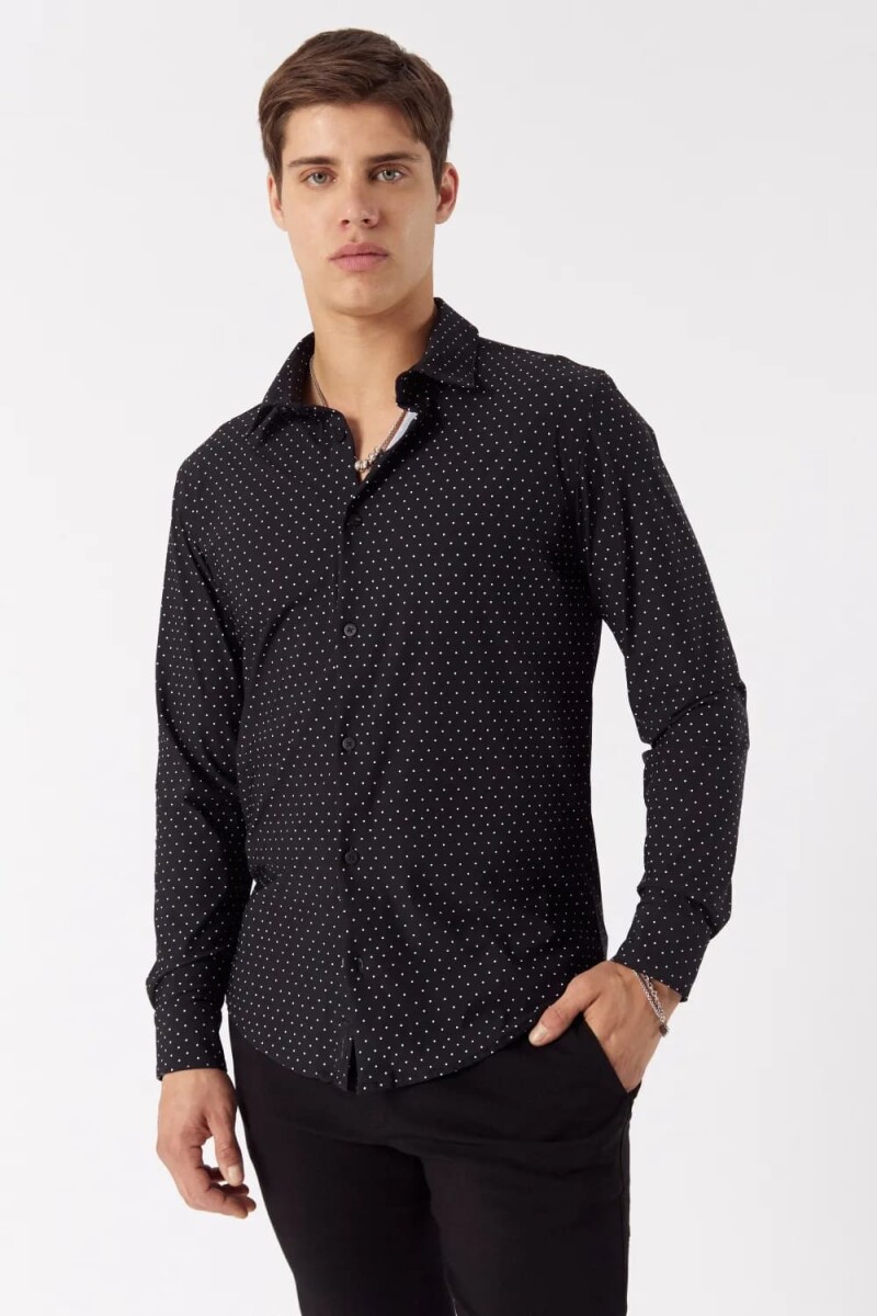 Camisa Ml Ashton Negro 