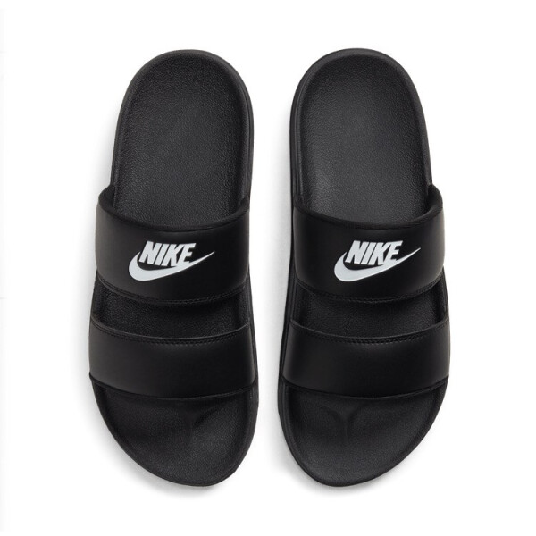 Ojotas NIKE W NIKE COURT SLIDE de Mujer DC0496-001 Negro-blanco