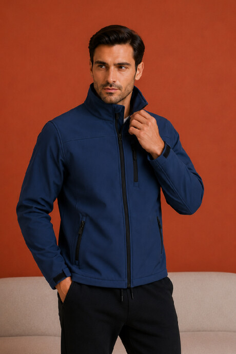 Campera de Neopreno Hombre Azul