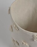 Cesta grande Khrista 100% algodón orgánico (GOTS) beige