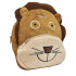 Mochila Infantil Animales De Peluche Niños Escuela 3d Variante Color Marron Leon