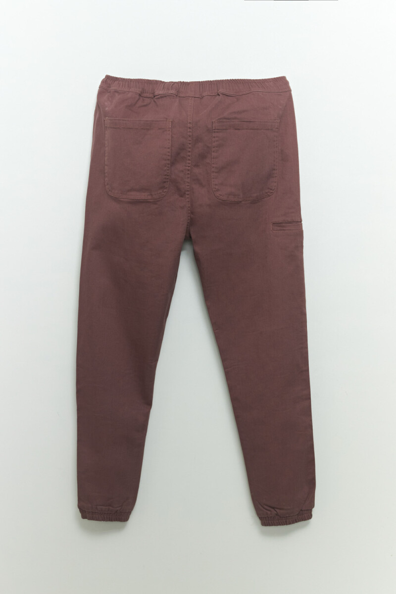 Pantalón jogger Marrón