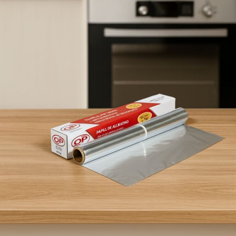 PAPEL ALUMINIO 50MTS X 45CM PLATEADO