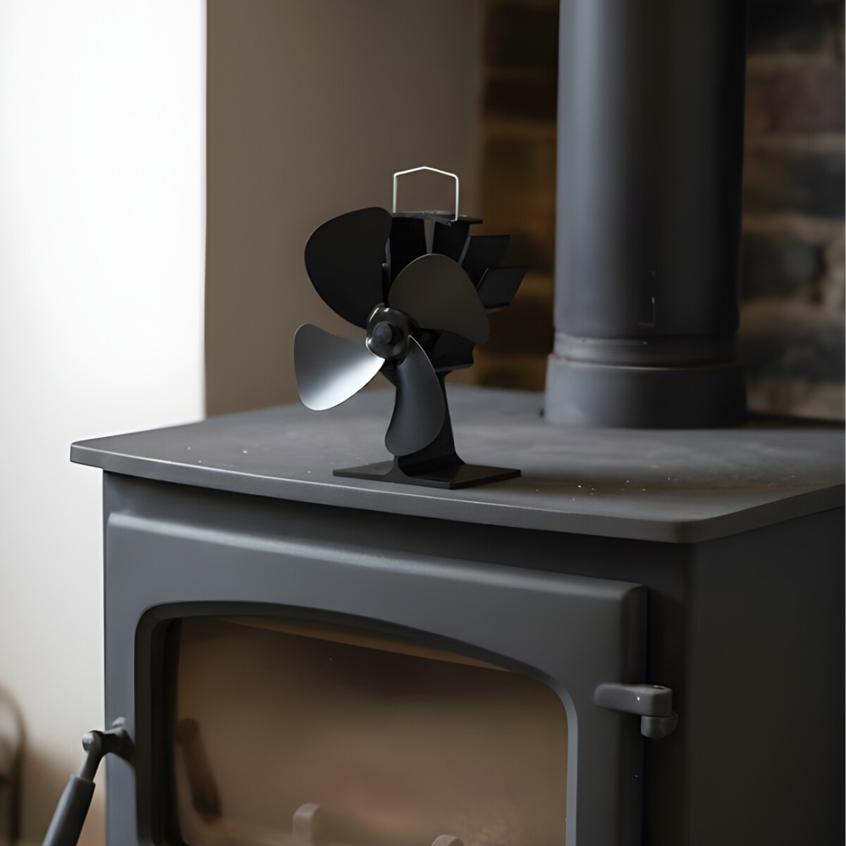 Ventilador de estufa difusor de calor - NEGRO 