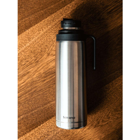 Termo 1Lt. Premium Manija Rigida Acero Inox.