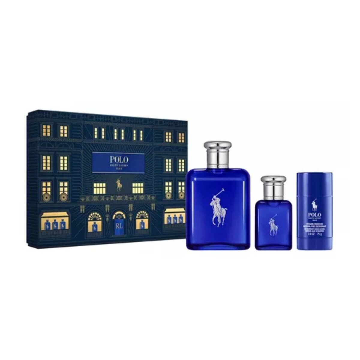 Set Polo Blue EDT 125 mL + 40 mL + Desodorante – Ralph Lauren 