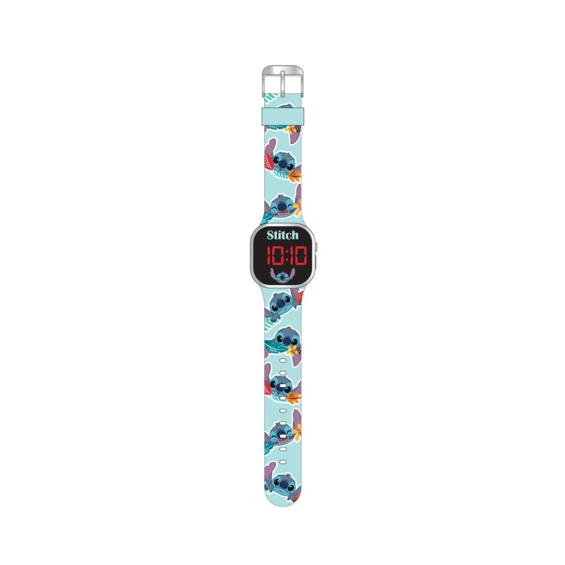 Reloj de niño digital banda led Lilo & Stich Azul