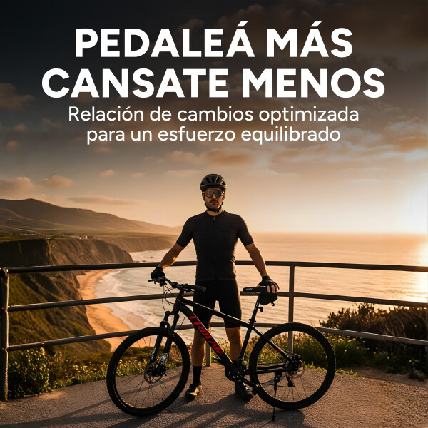 Bicicleta Crolan Montaña Rod 27.5 Freno Disco 21 Vel Shimano Negro 1