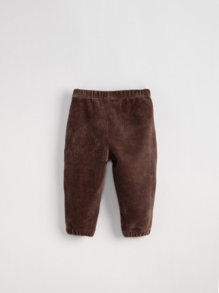 Pantalón jogger de pana Marrón