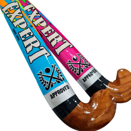 Palo De Hockey Expert Gold Madera Reforzado 28 A 37.5 Rosado - Talle 32