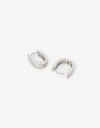 Aros Argollas Metal Argollas De Metal Bold - Plateado Rodio