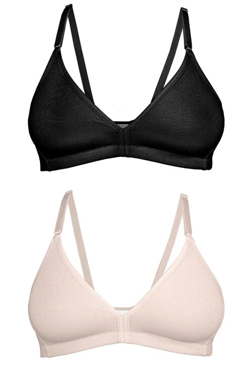 Pack Soutien Cotton Negro/Arena