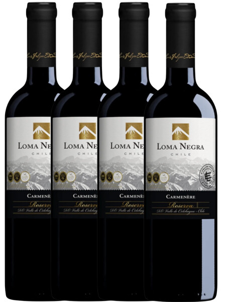 Pack 4x3 Carmenere Reserva Loma Negra Pack 4x3 Carmenere Reserva Loma Negra