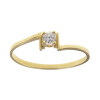 Anillo de oro amarillo 18K con cubic (N0347) Anillo de oro amarillo 18K con cubic (N0347)