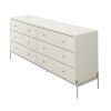 Cómoda Aparador Jasper 1.82 White Matte Champ