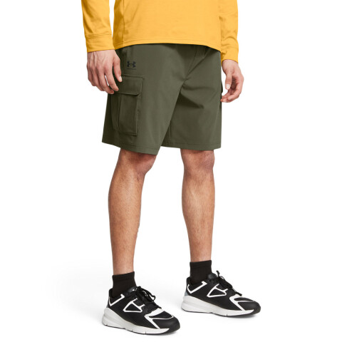 UA Vibe Woven Cargo Short-GRN GRN-390