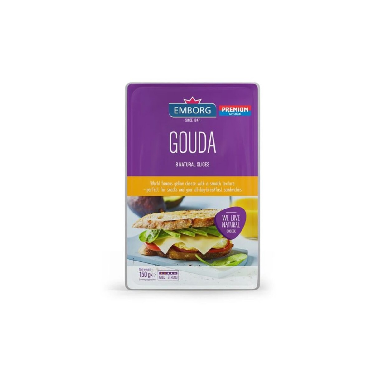 Emborg Queso Gouda Feteado 150g 
