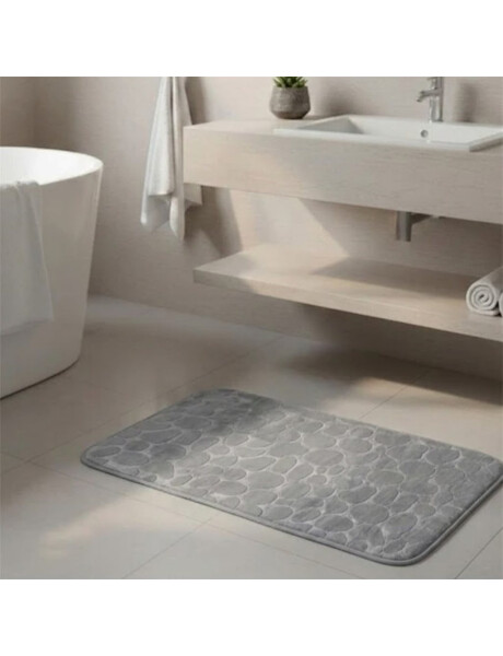 ALFOMBRA BAÑO 45X75CM DISEÑO PIEDRAS GRIS ALFOMBRA BAÑO 45X75CM DISEÑO PIEDRAS GRIS