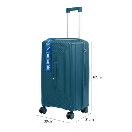 Valija Viaje Expert 25" Resistente Liviana Calidad Azul