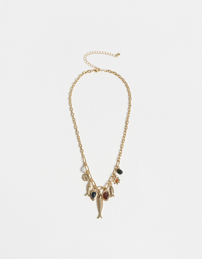 Collares Cortos Metal Collar Corto De Metal - Dorado