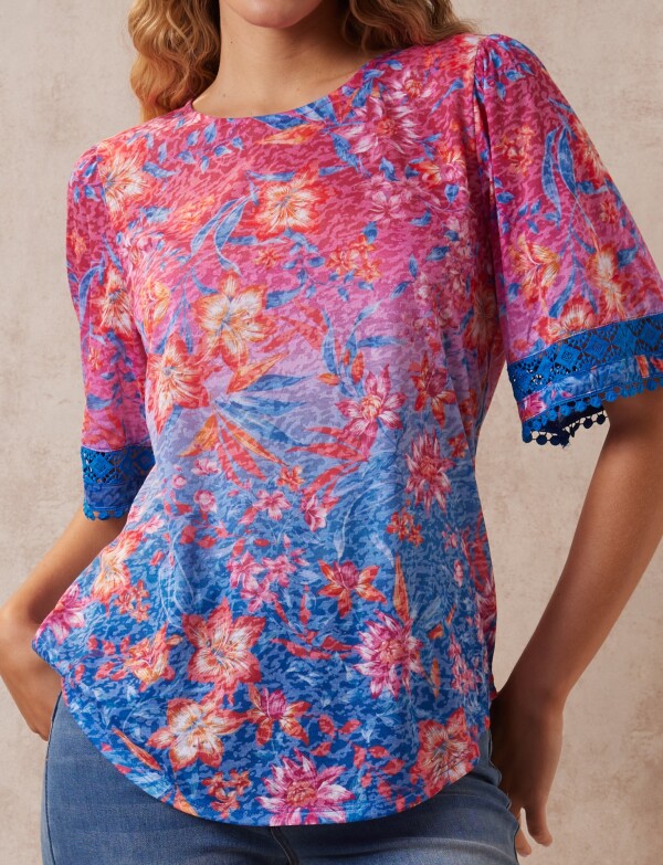 Blusa Printed MULTI/ROSA