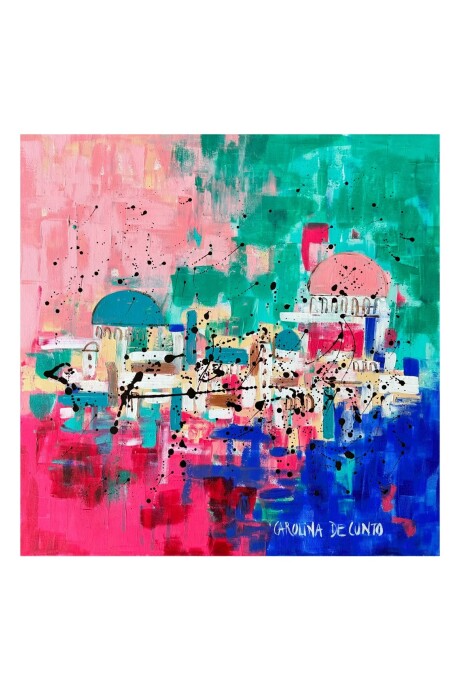 El Mundo Es Un Pañuelo, 2022. Acrílico Sobre Tela. 60 x 60cm. El Mundo Es Un Pañuelo, 2022. Acrílico Sobre Tela. 60 x 60cm.