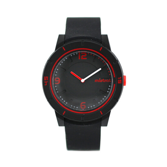Reloj Mistral Deportivo Silicona Negro 0