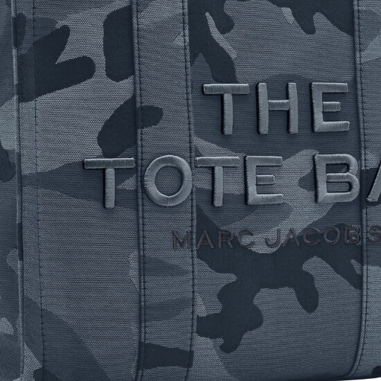 MARC JACOBS - THE CAMO JACQUARD MEDIUM TOTE BAG Azul Oscuro