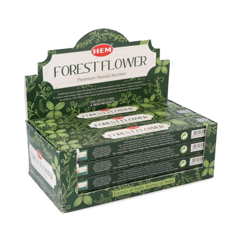 INCIENSO HEM PREMIUM CAJA X12 Flor De Bosque