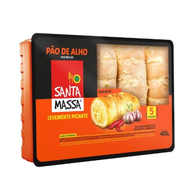 Pan de ajo picante Santa Massa - 400 g Pan de ajo picante Santa Massa - 400 g
