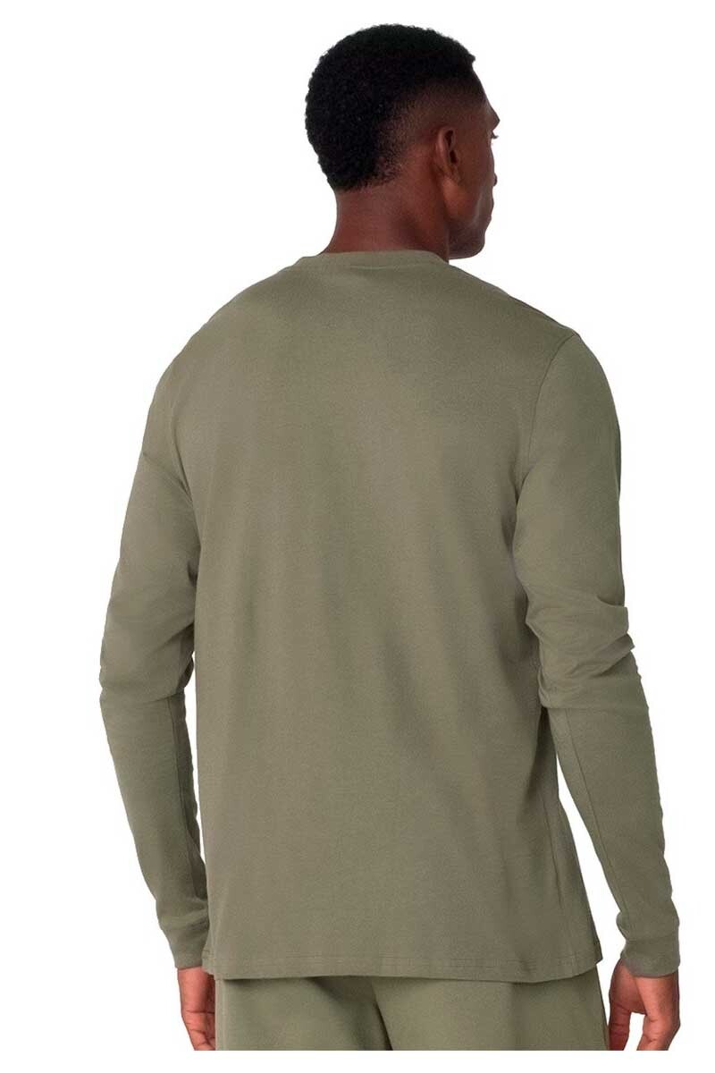 REMERA HOMBRE FILA MANGA LARGA LETTER OUTLINE Verde-seco