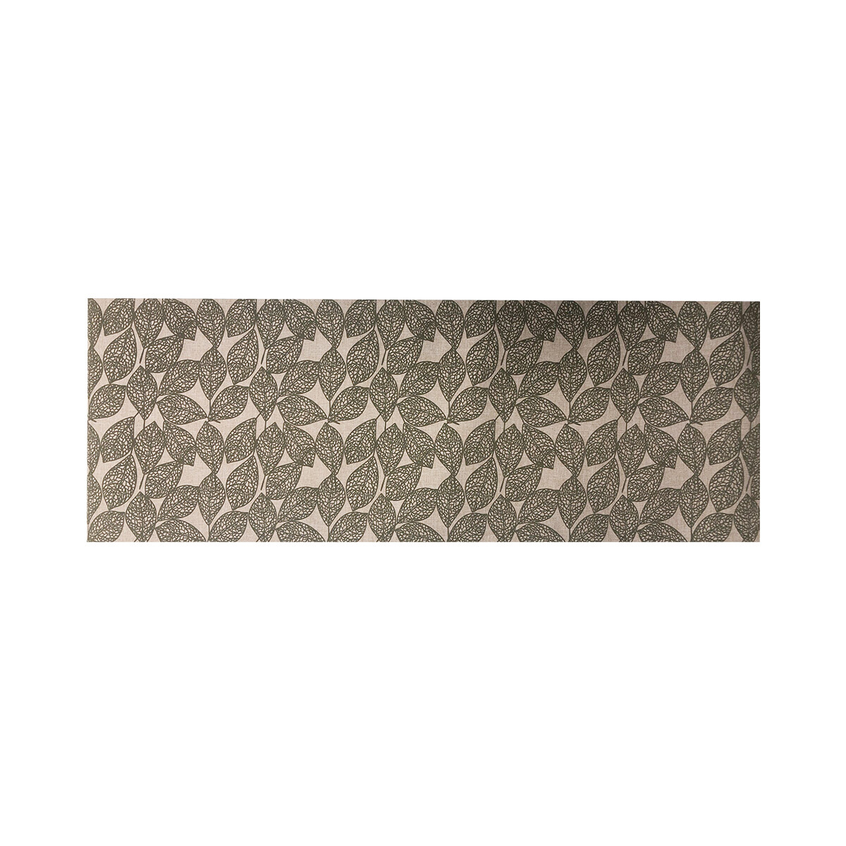 Sendero Lino Estampado Home Class 35 x 100 cm - HOJAS BEIGE 