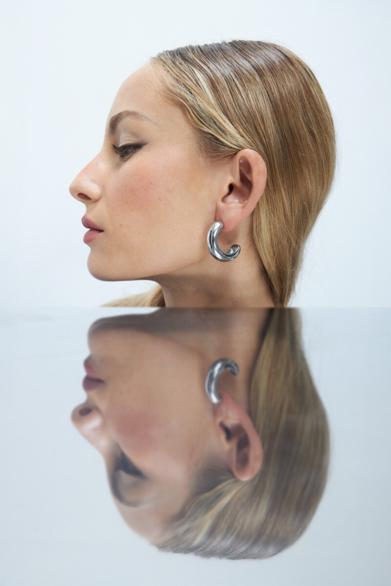 Aros acero - plateado 