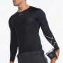 Polo Training Core Compression Hombre Black/silver