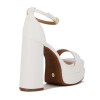 Sandalia Plataforma Mujer Vizzano Taco Alto Blanco