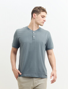 520677 T-SHIRT HARRINGTON LABEL Gris Oscuro