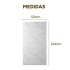 Pack x20 Placa PVC Símil Mármol 2,44x1,22m 3mm Resistente Mármol Blanco Gris Claro 1