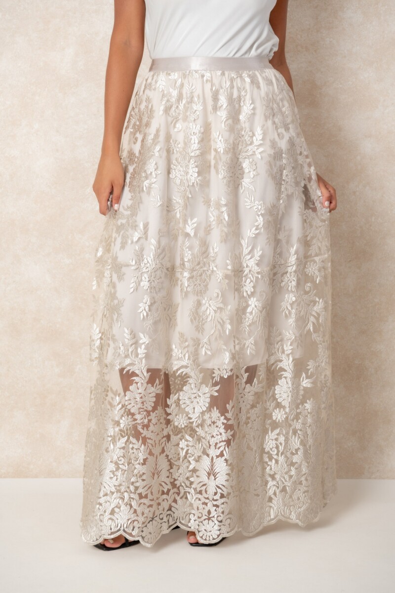 POLLERA RIOMILA - Marfil 