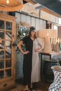 Vestido Amut NEGRO Y CRUDO