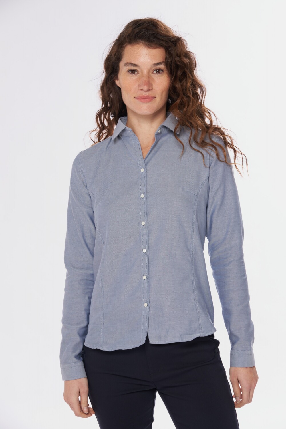 CAMISA LISA OXFORD Azul