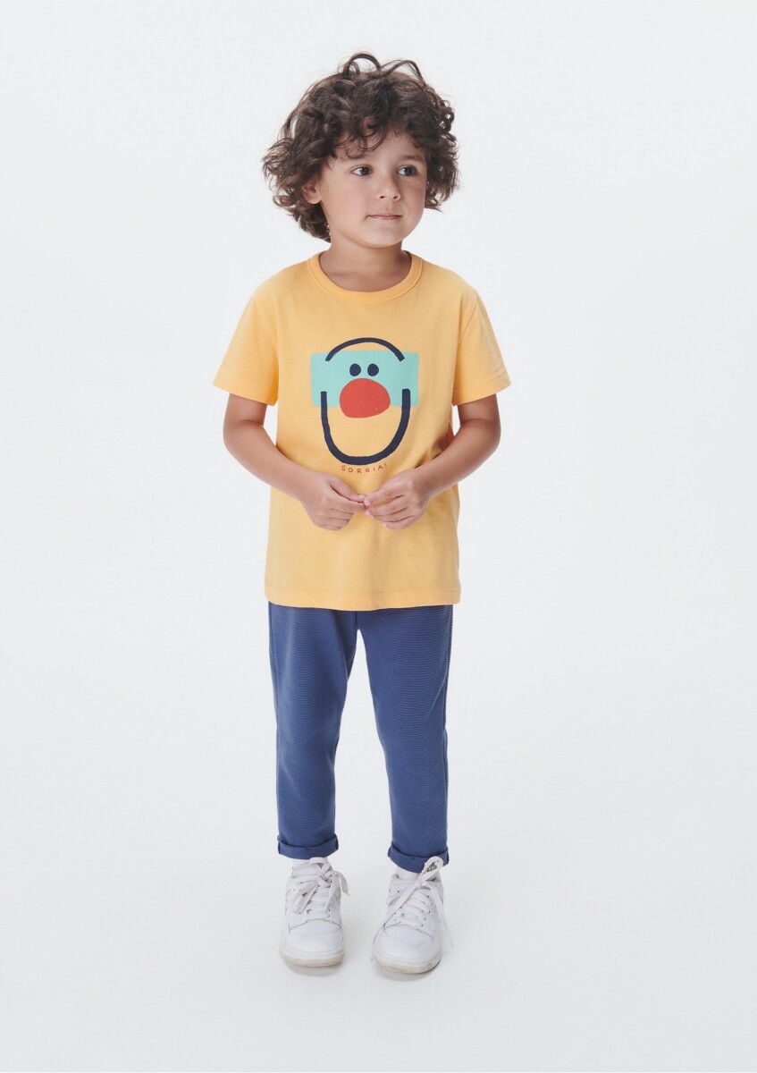 CAMISETA MM MASC - LARANJA CLARO 