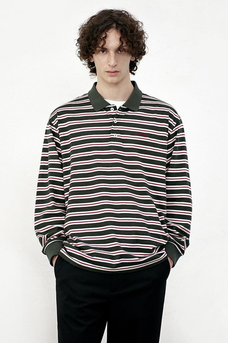 REMERA POLO RAYA Verde