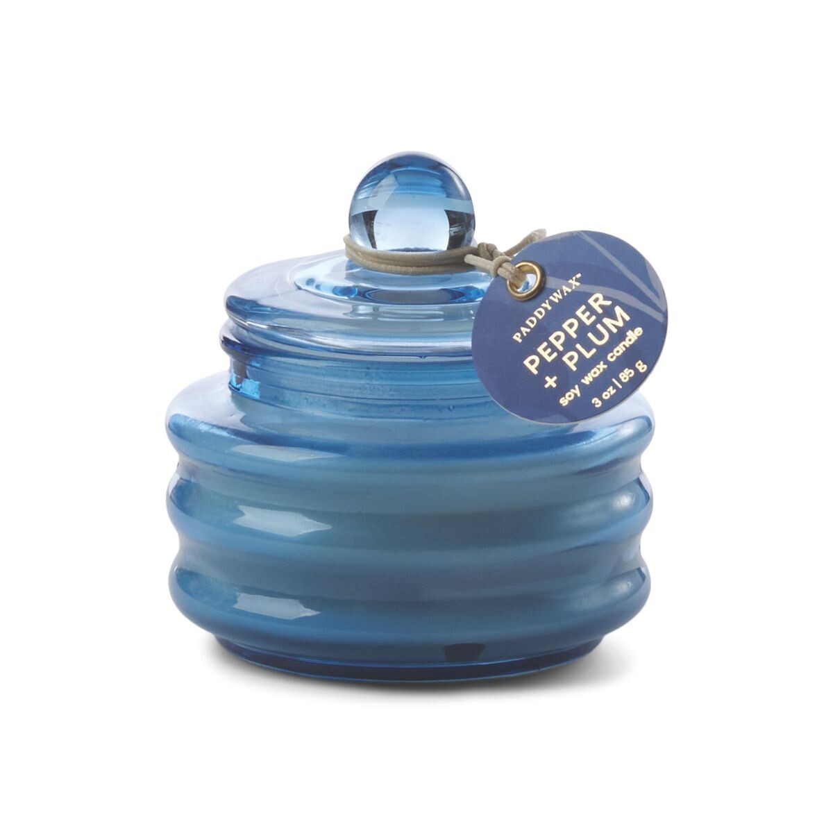 Vela aromática de vidrio - Blue Pepper + Plum 