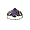 Anillo Tiara- Plata 925-Piedra Amatista imperial -AN4549 conpiedra
