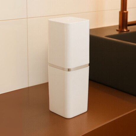 Porta Cepillo Con Tapa BLANCO