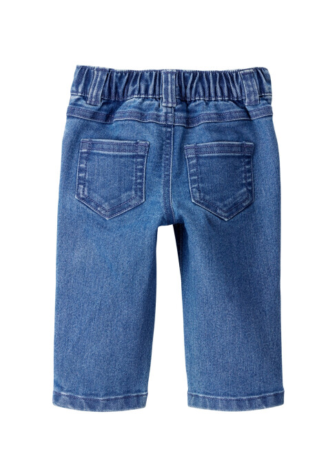 Set tres piezas, chaleco de pana, pantalón jean y body de algodón Sin color