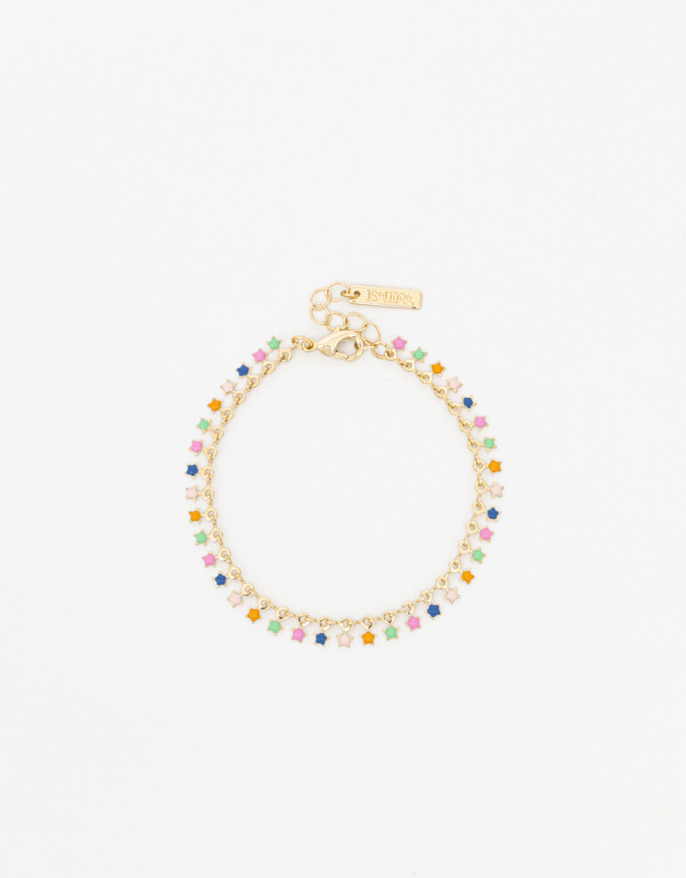 Pulseras Flexibles Color Pulsera Flexible Estrellas - Dorado