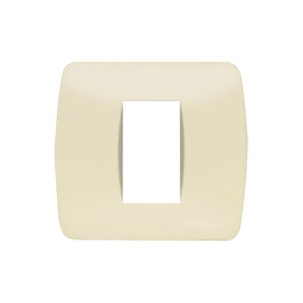 Plaqueta 2X2" p/1 módulo marfil - Loft ELE01279