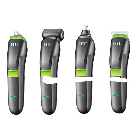 Cortapelo Inalámbrica HTC AT-1211 4 en 1 NEGRO-VERDE