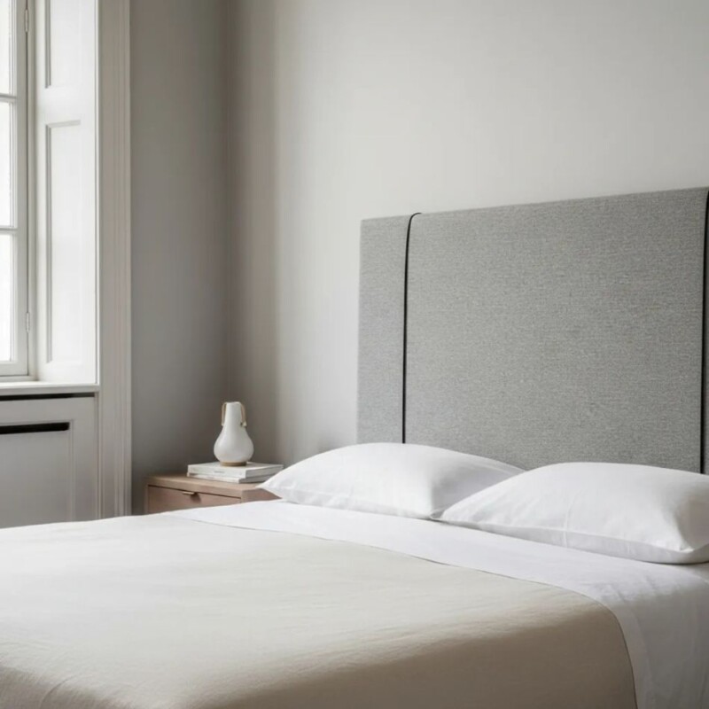 Respaldo de sommier Queen 1.60mts - Color gris con puntitos negros y blancos Respaldo de sommier Queen 1.60mts - Color gris con puntitos negros y blancos